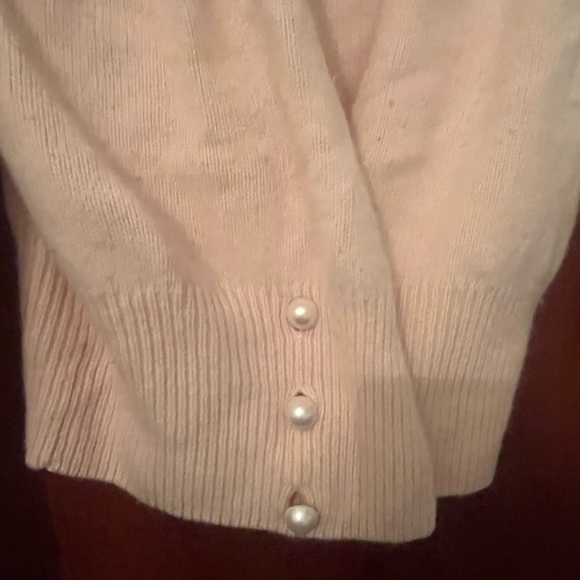 Vintage SIDEEFFECTS of California Sz Small Beaded Lambwool Rabbit Hair Sweater - Picture 4 of 11